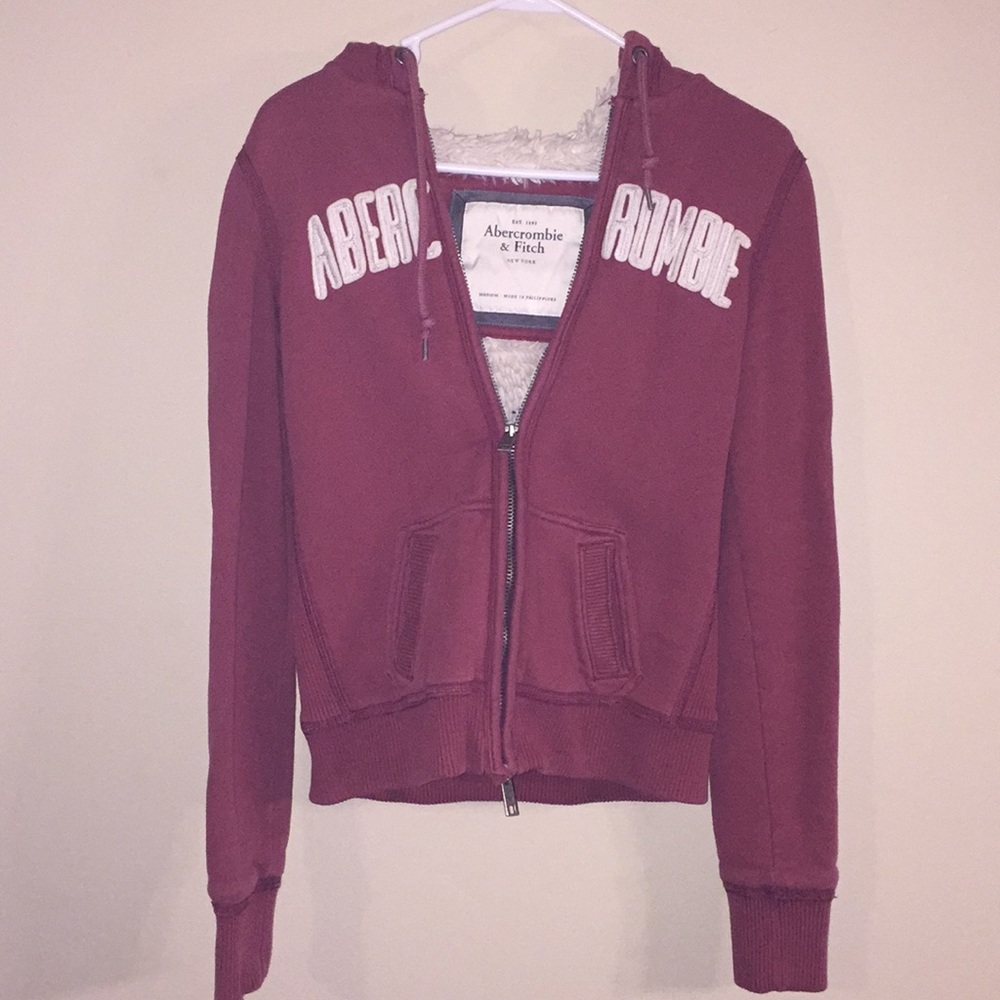 Vintage Abercrombie fur hoodie